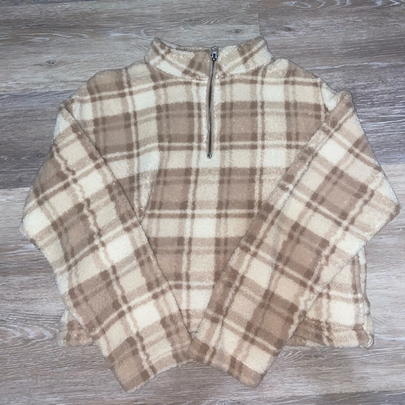 LOVE Tree Sherpa 1/4 Zip - Picture 1 of 3